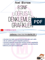 8.sınıf Yeni Sistem Matematik Doğrusal Denklemlerin Grafikleri Yt