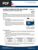S Weld Passivator Solution TDS