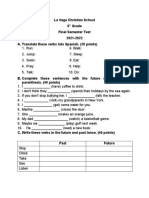 6th Grade Semester Test