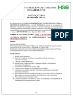 Convocatoria Revisor Fiscal Canelo 