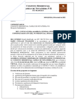 Convocatoria Asamblea Canelo de Novaterra P.H.