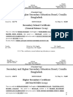 Secondary School and Higher Secondary Certificates
