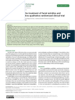 Manual Therapy in The Treatment of Facial Wrinkles