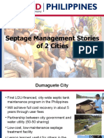 Septage Management Stories of 2 Cities