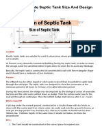 How To Calculate Septic Tank Size and Design of Septic Tank