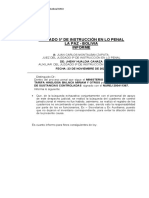 Juzgado 5º de Instrucción en Lo Penal La Paz - Bolivia Informe