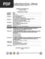 Program of Activities