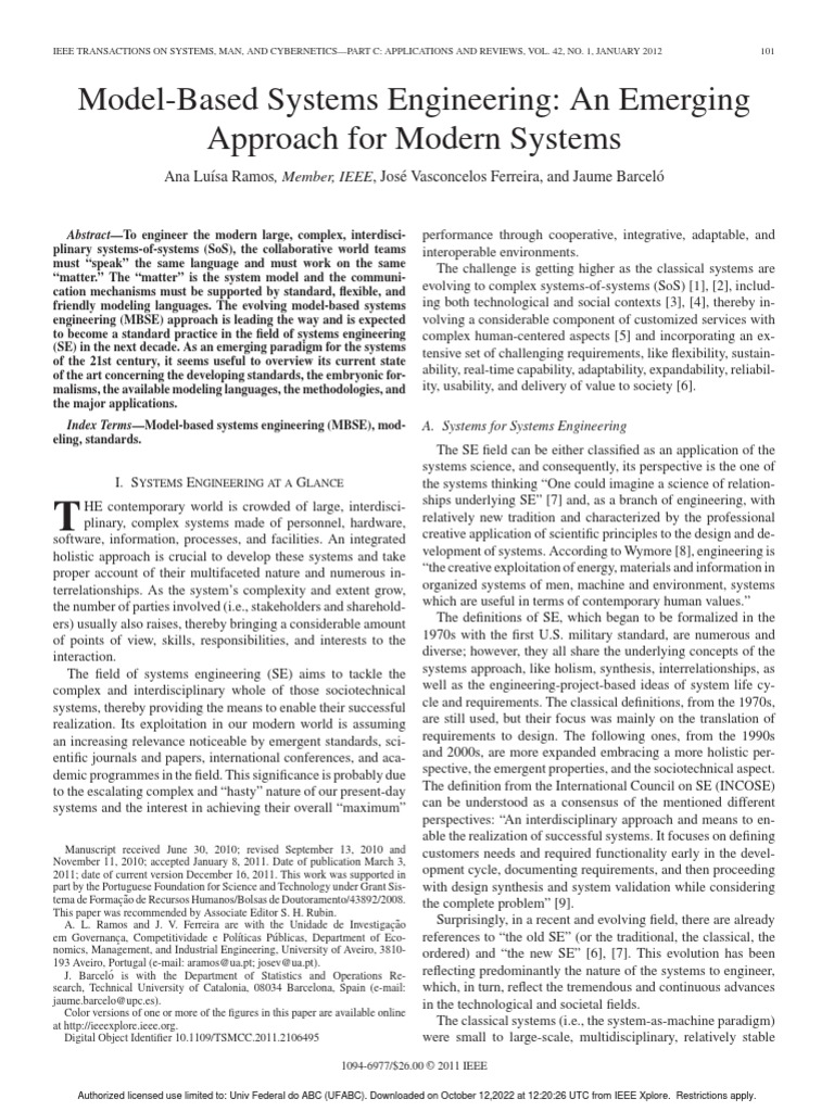 Model-Based - Systems - Engineering - An - Emerging - Approach - For ...