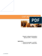 Dossier National D Evaluation Pratique. Cap Boulanger 2015