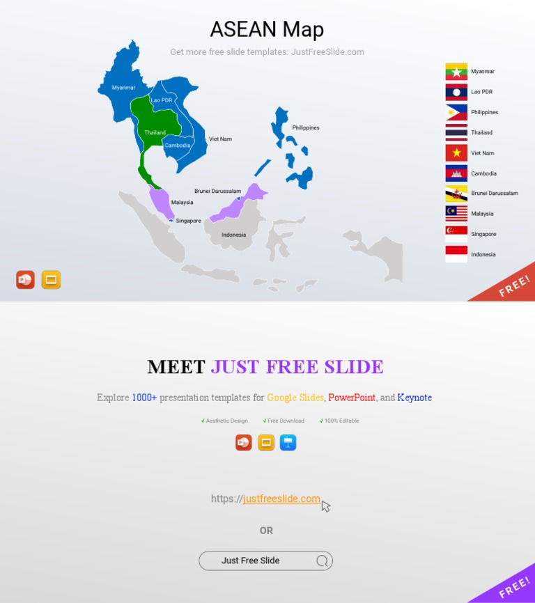 ASEAN Countries Map Overview | PDF