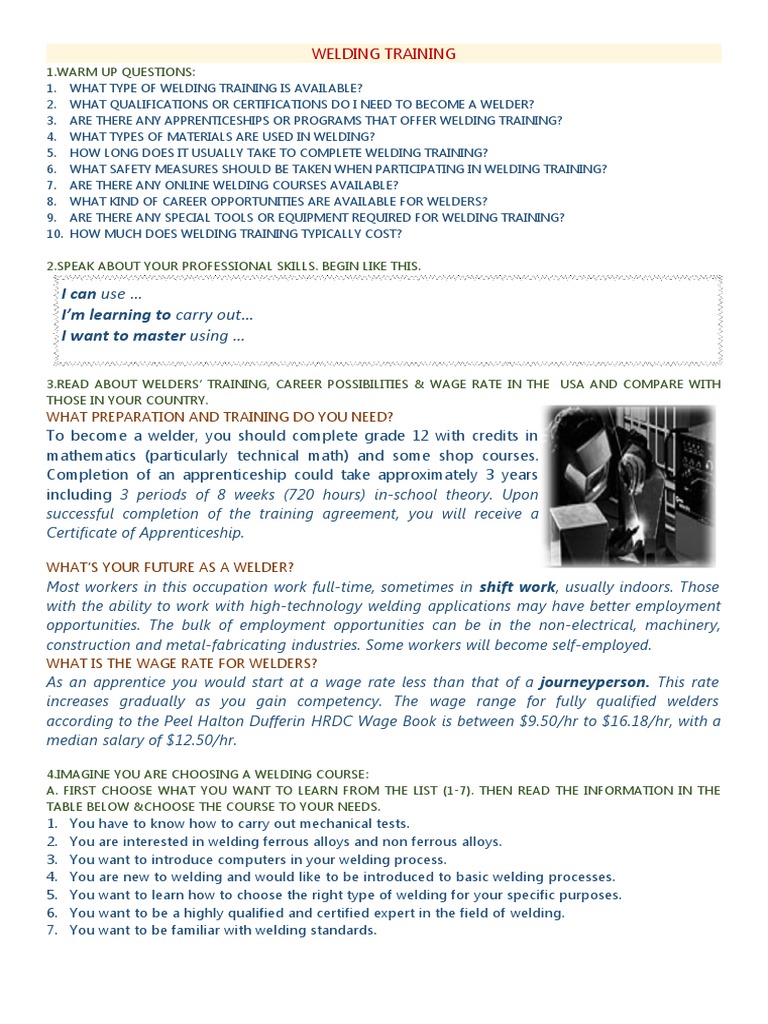 English For Welding 2 | PDF | Construction | Welding