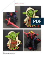 Crochet Master Yoda and Darth Yoda Star Wars Figures