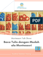 Baca Tulis Dengan Mudah Ala Montessori