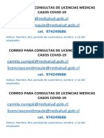 Correo Casos Covid