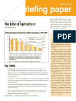 Briefing Paper: Ending Hunger: The Role of Agriculture