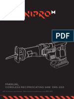 Manual: Cordless Reciprocating Saw Drs - 200