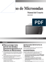 Manual Horno Microondas