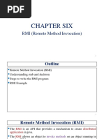 Chapter 6 - RMI (Remote Method Invocation)