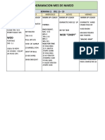 Programación de CrossFit Marzo-Abril