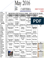 Cafeteria Menu with Daily Specials under 40 chars