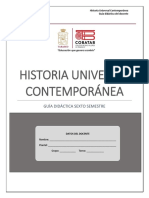 Sexto Semestre. - Guía Didáctica Del Docente. - Historia Universal Contemporánea