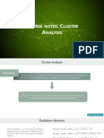 5 - 1 - Course Notes Cluster Analysis