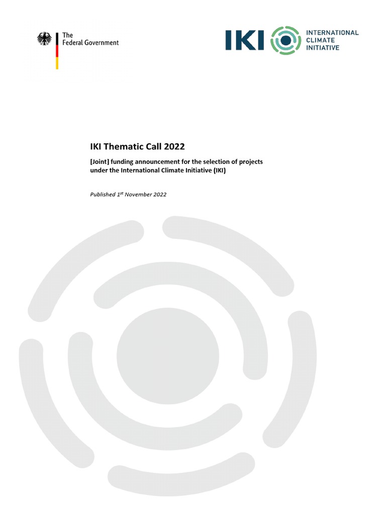 International Climate Change Initiative PDF Sustainability