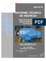 Telsen - If-7750-2023 Paltarumi (30395) Ingreso (210 KW) Mant (Anillos Rozantes) - Motor Molino 1