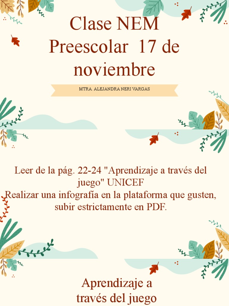 Aprendizaje Lúdico en Preescolar | PDF | Educación de la primera ...