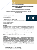 Transtornos Do Processamento Sensorial No Autismo