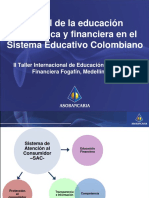 La educación financiera en el sistema educativo colombiano