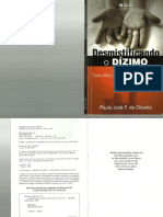 Ebook - Desmistificando o Dízimo - Paulo José F de Oliveira