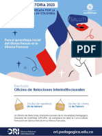 Convocatoria Alianza Francesa - 2023