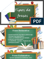 Tipos de frases: declarativas, exclamativas, interrogativas e imperativas