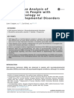 Comparative Analysis of Self-Injury in People With Psychopathology or Neurodevelopmental Disorders