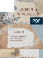 Antivalores y Valores