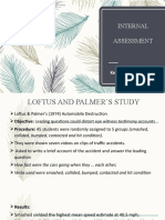 Loftus and Palmer eyewitness study replication