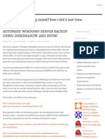 Automate Windows Server Backup Using Diskshadow and Rsync