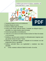 Lista de 10 Acciones Realistas para Promover Hábitos Saludables de Actividad Física y Sueño