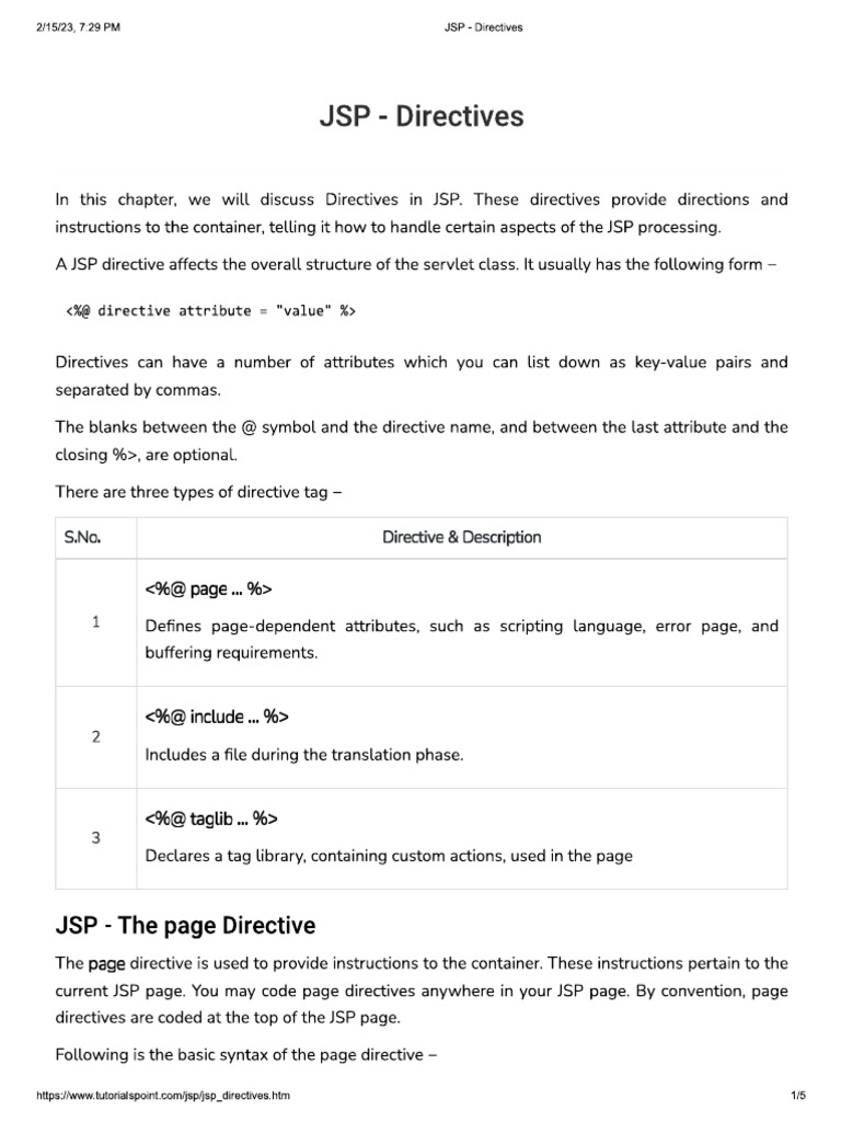 JSP 6 | PDF