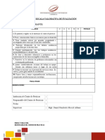 Formato de Evaluacion Por Parte Del Centro de Practicas