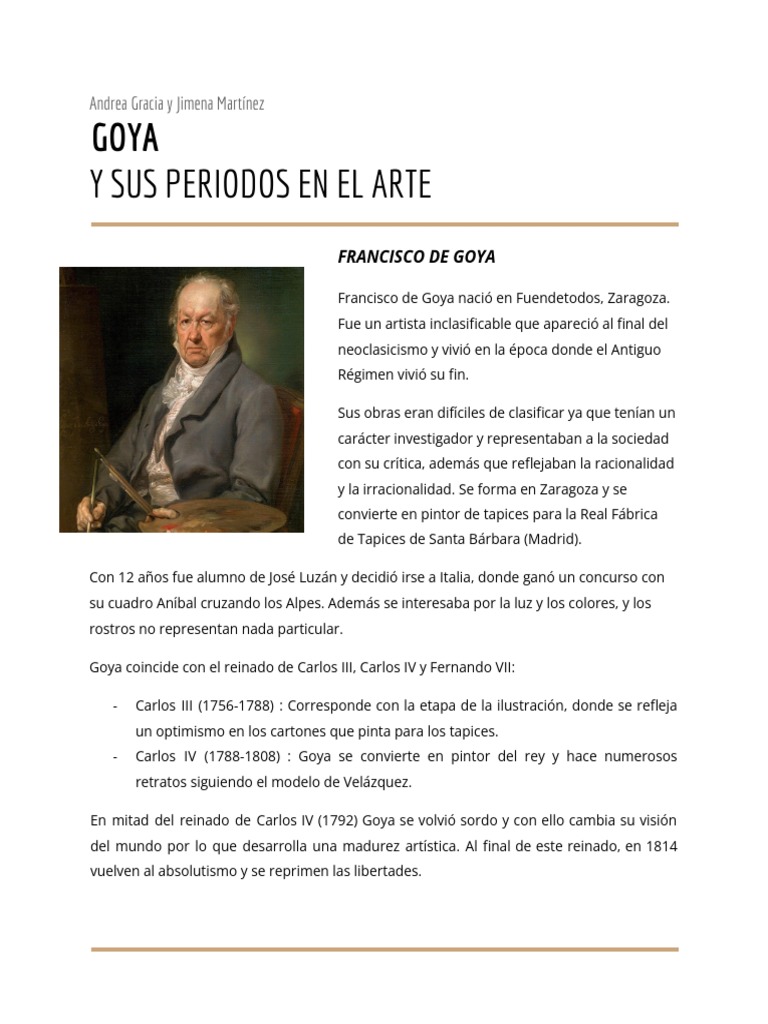 Francisco de Goya | PDF | Francisco Goya | Pinturas