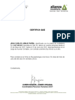 Certificado Jean Carlos Lemus