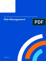 Risk Management Syllabus Update Final July 2021