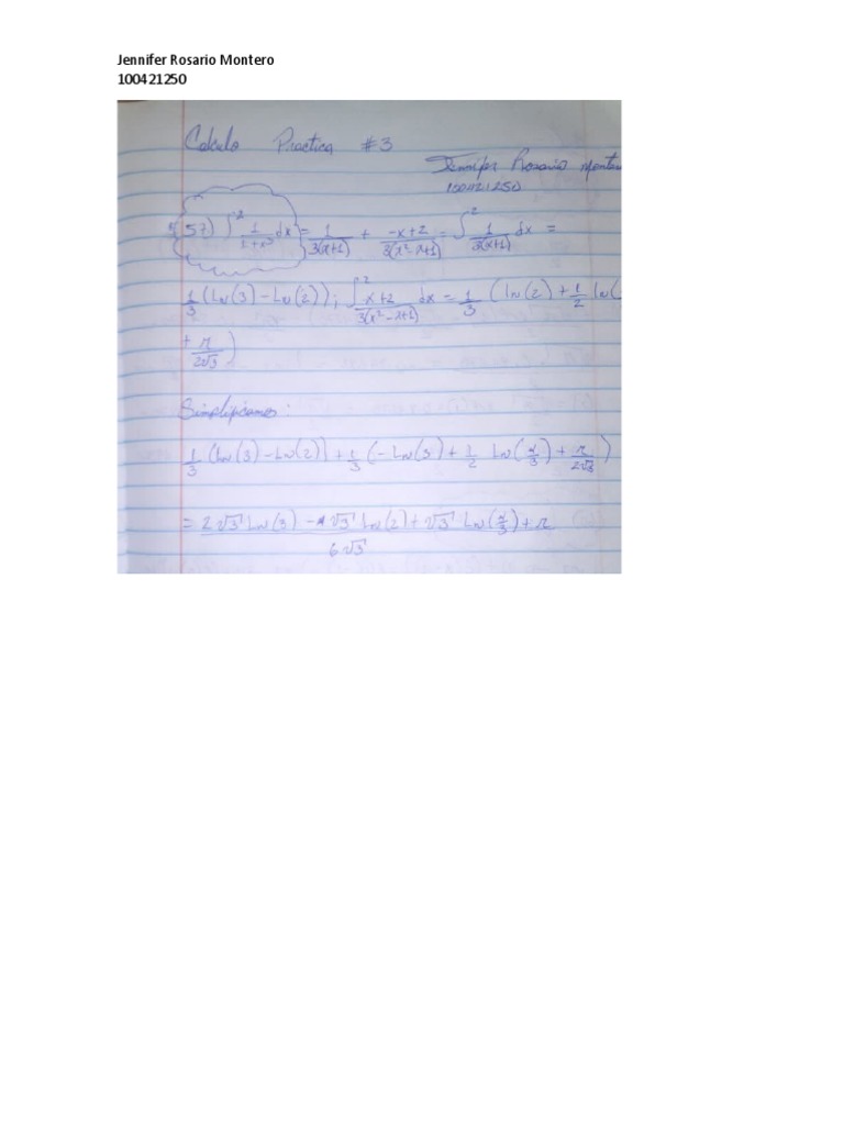 Calculo 2 Practica 4 | PDF