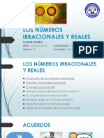 Los Números Irracionales y Reales - Sesión 2.2