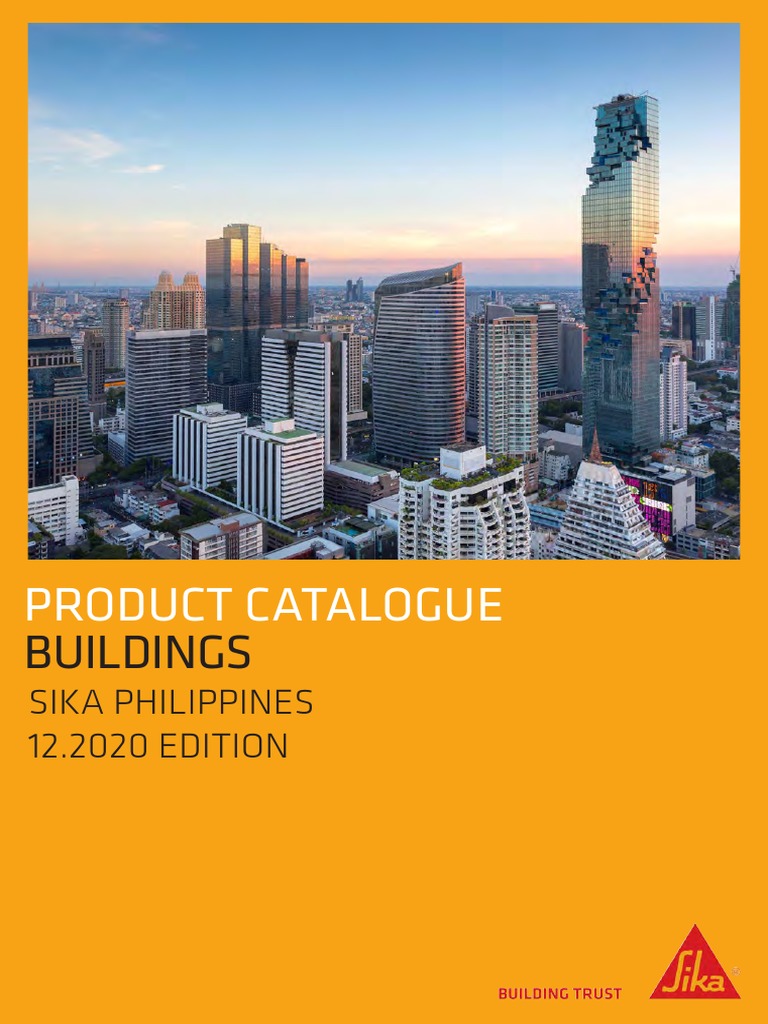 SIKA Catalog 2020 - Building v23 Dec 17 | PDF | Concrete | Materials