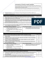 Self-Assessment of Teacher Leader Qualities