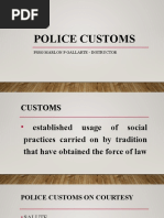 Police Customs