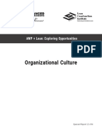 Organizational Culture: AWP + Lean: Exploring Opportunities